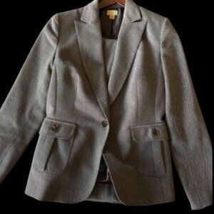 Brown Tweed Women's Pants Suit size 6